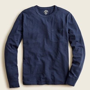NWOT J Crew Garment Dyed Long Sleeve Tee